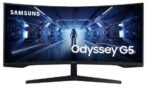 Moniteur Écran SAMSUNG 34″ GAMING incurvé G5 UW-QHD (LC34G55TWWMXZN) – Image 2
