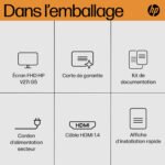 Ecran Moniteur 27″ Full HD HP V27i G5 (65P64AS) – Image 6