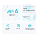 Système Mesh WiFi 6 TP-Link Deco X50 AX3000 3 packs (DECOX50_3-PACK) – Image 3