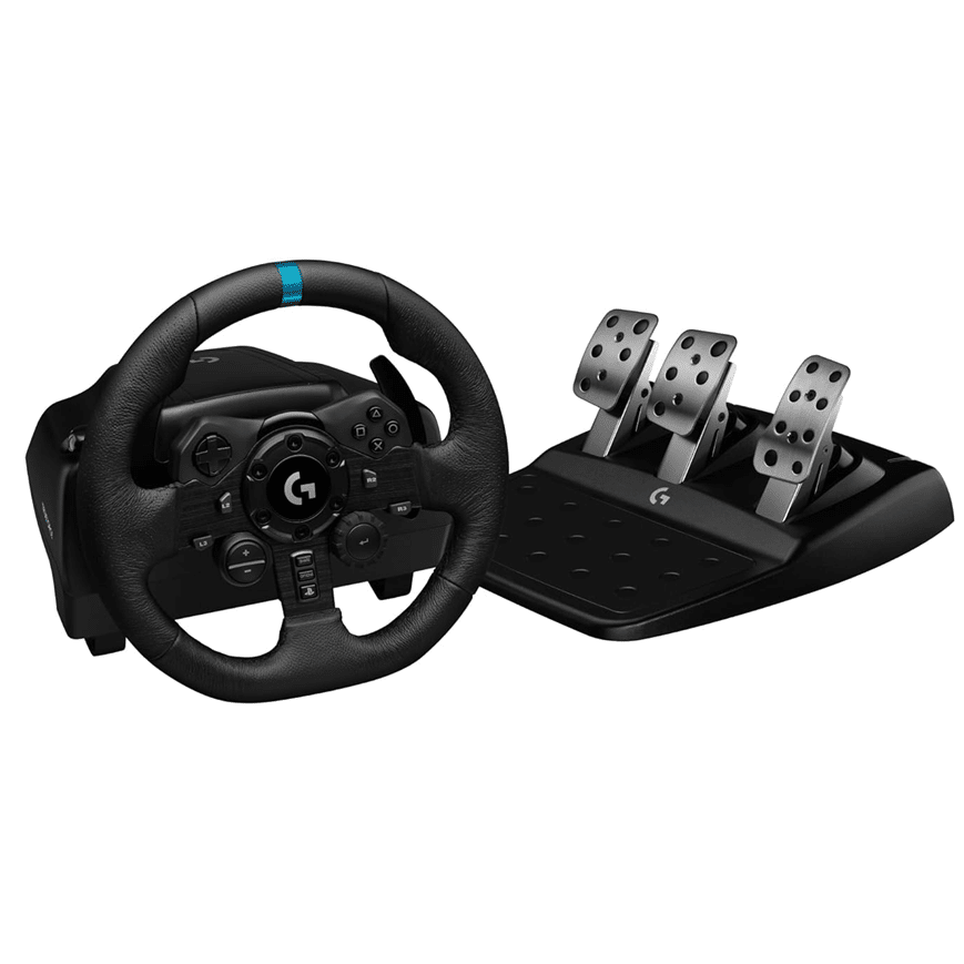LOGITECH G923 RACING WHEEL AND PEDALS (1) Logitech G923 TRUEFORCE – Volant de course pour PlayStation /PC (941-000149) – Image 1