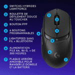Souris Sans Fil Bluetooth Gamer Logitech G309 – Noir (910-007200) – Image 2