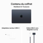 Apple MacBook Air M3 13 pouces (2024) Minuit 16 Go/256 Go (MC8K4FN/A) – Image 4