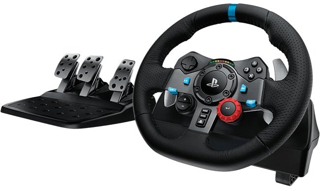 35876750_1817178024 Logitech G29 – Volant de Course avec Pédales – PC & Playstation (941-000112) – Image 1
