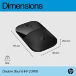 Souris HP double mode Z3700 – Noir (758A8AA) – Image 6