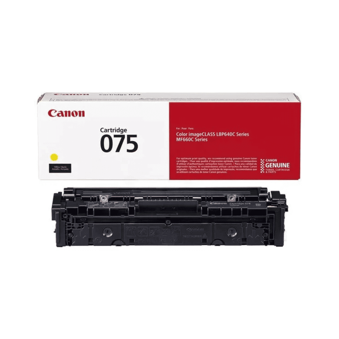 6362C002AA.png Toner d’origine Canon 075 – Jaune (6362C002AA) - Image 1