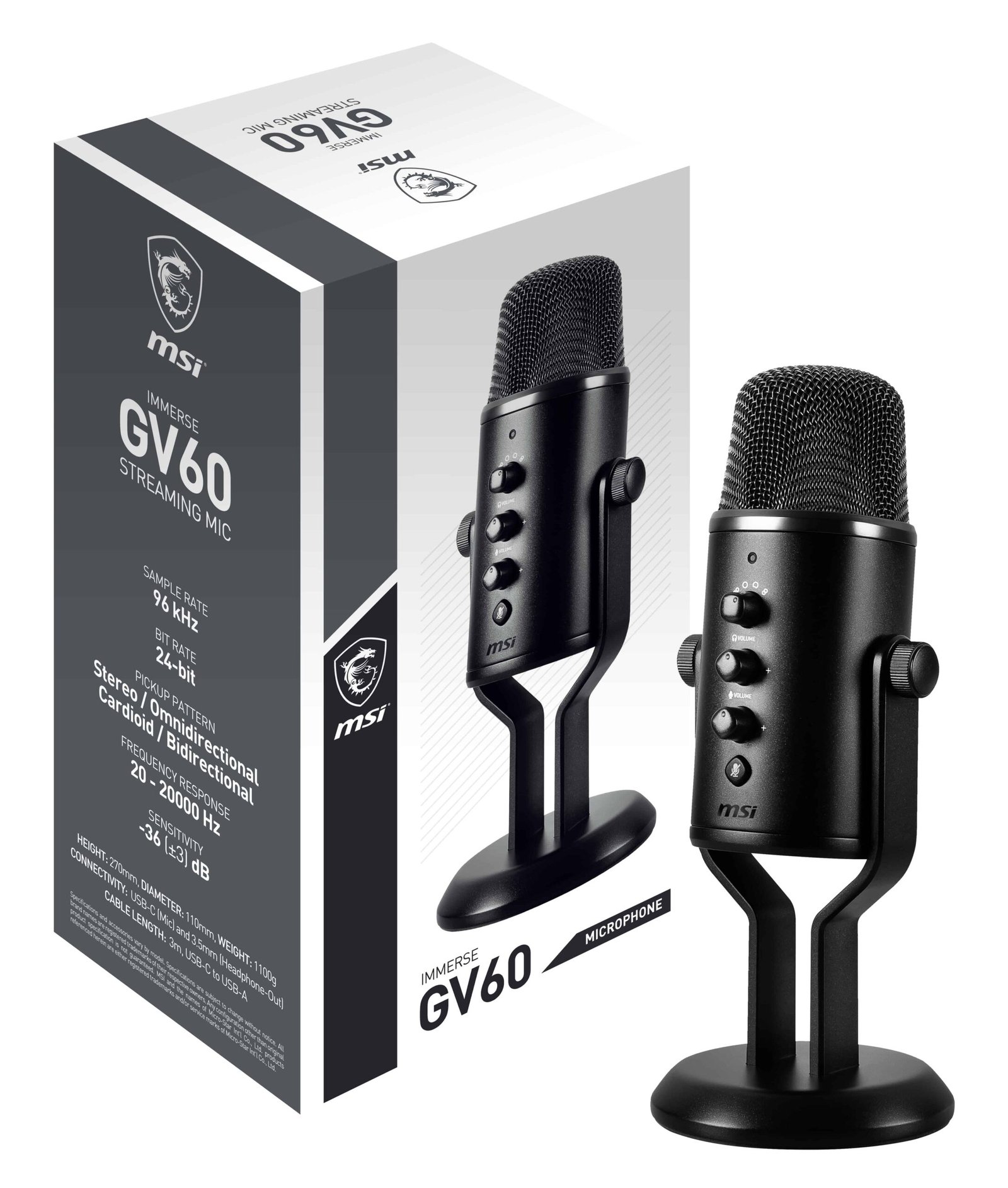 96634499_6964491871 Microphone USB MSI Immerse GV60 – Noir (MSI_OS3-XXXX031-000) – Image 1
