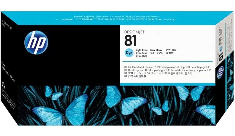 C4954A.jpg CARTOUCHE HP 81 LIGHT CYAN (C4954A) - Image 1