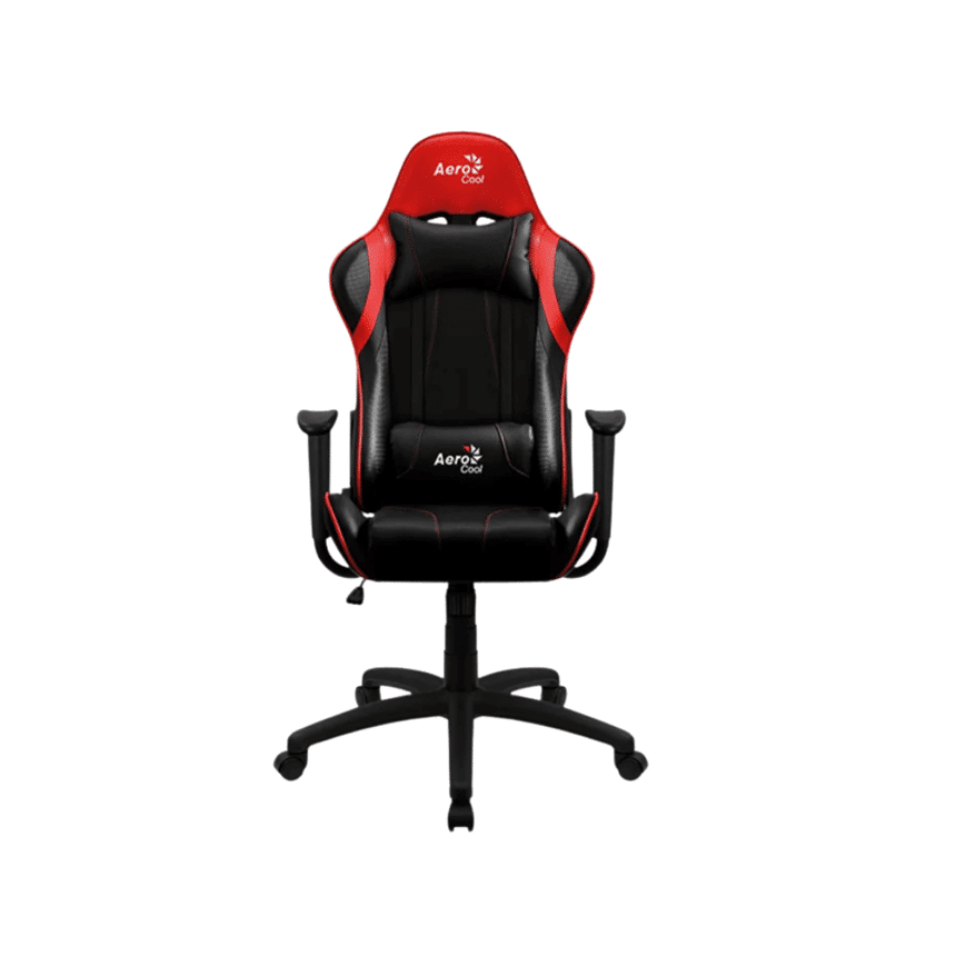 CHAISE-AEROCOOL-AC100-ROUGR-NOIR-1.png Chaise gamer Aerocool AC100 AIR – Rouge Noir (AERO-AC100) - Image 1