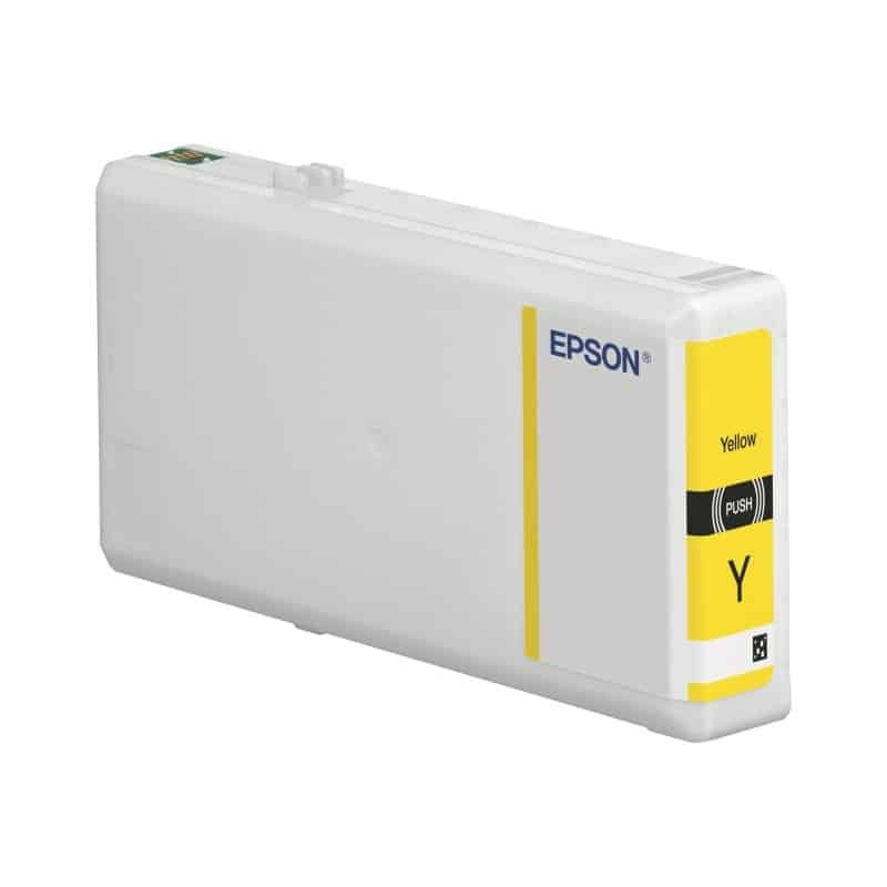 Cartouche-Epson-T7894-Yellow.jpg Epson 79 Jaune – Cartouche d’encre Epson « TOUR DE PISE » d’origine (C13T79144010) - Image 1