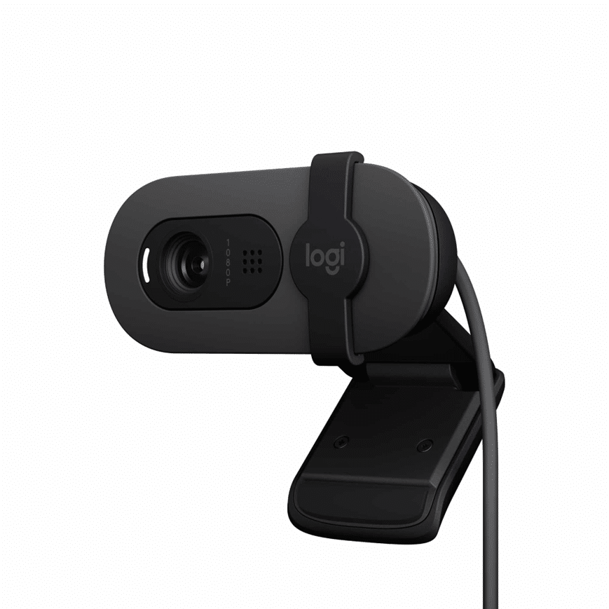 LOGITECH BRIO 100 FULL HD WEBCAM – GRAPHITE Logitech BRIO 100 Web Cam – Graphite (960-001585) – Image 1