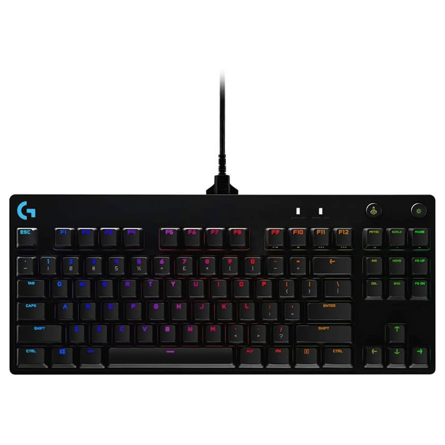 LOGITECH G PRO TKL CORDED MECHANICAL GAMING KEYBOARD (1) Logitech G Pro Tkl – Clavier mecanique avec fil (920-009390) – Image 1