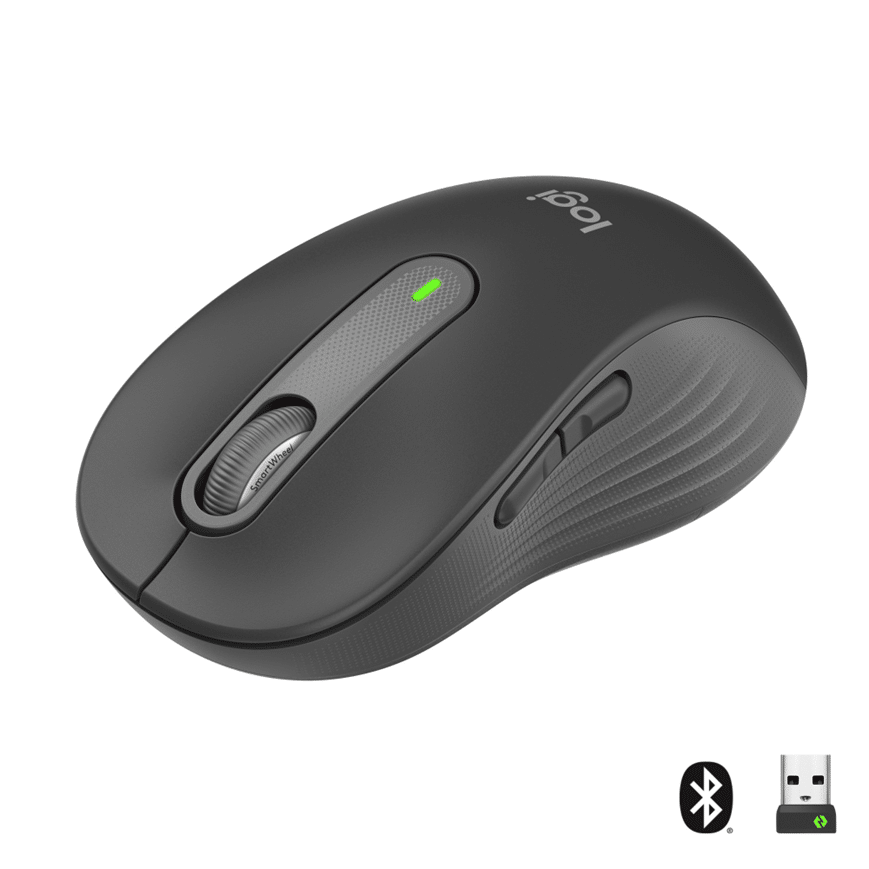 LOGITECH SIGNATURE M650 WIRELESS MOUSE M650 Logitech Signature M650 souris Droitier RF sans fil + Bluetooth Optique 4000 DPI (910-006253) – Image 1