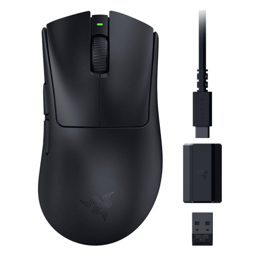 RAZER SOURIS SANS FIL DEATHADDER V3 image (1) Souris Gaming Deathadder v3 Hyperspeed – Noire (8886419334552) – Image 1