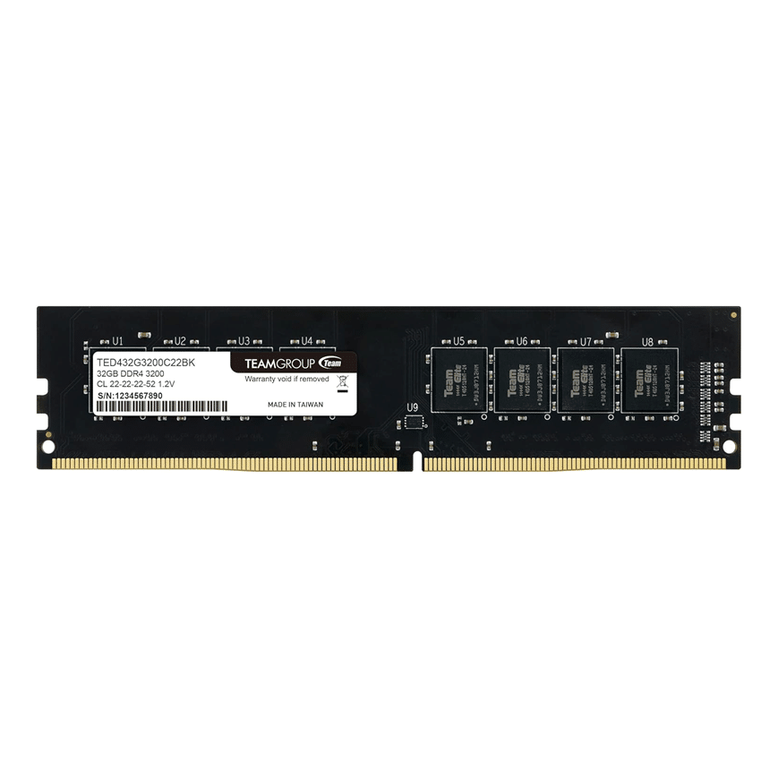 TEAM-ELITE-UDIMM-DDR4-32GB-3200-CL22-image-1-1.png Barrette mémoire de bureau UDDIM DDR4 TEAM ELITE 16 Go 3200 CL22 (TED416G3200C2201) - Image 1