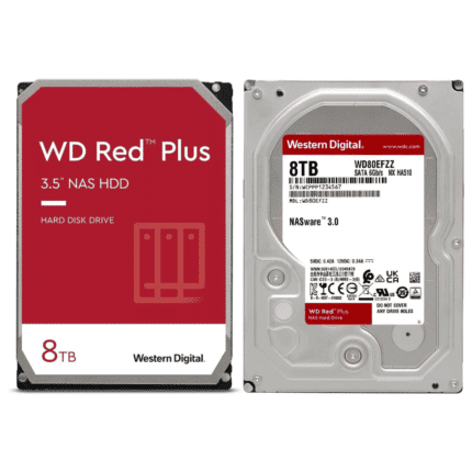 WD80EFZZ.png Disque dur WD Red Plus 8 To – NAS, SATA III, 5640 RPM, 128 Mo de cache (WD80EFZZ) - Image 1