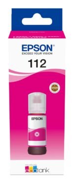 Bouteille d’encre Epson EcoTank 112 – Magenta (C13T06C34A)