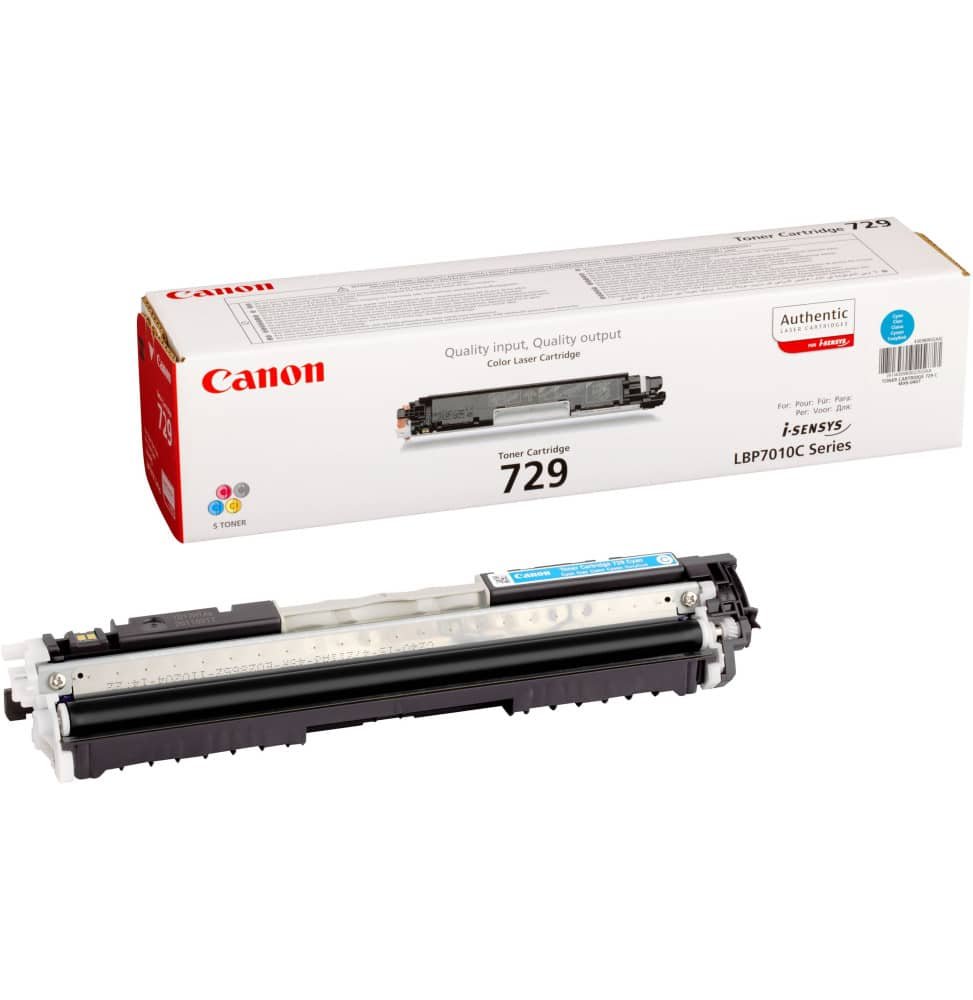 cartouche-de-toner-canon-729-jaune-1000-pages.jpg Canon 729 Cyan – Toner Canon d’origine (4369B002AA) - Image 1