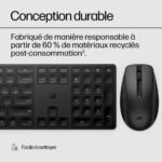 Clavier Souris Sans Fil HP 650 Blanc (4R016AA) – Image 3