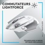 Souris Gamer Sans Fil Logitech G502 X lightspeed – Blanc (910-006190) – Image 5