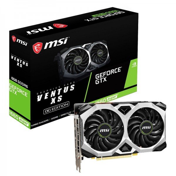 msi-geforce-gtx-1660-super-ventus-xs-oc-6gb-gddr6 Cartes graphiques MSI GeForce GTX 1660 SUPER VENTUS XS OC 6GB GDDR6 (MSIGTX1660S) – Image 1