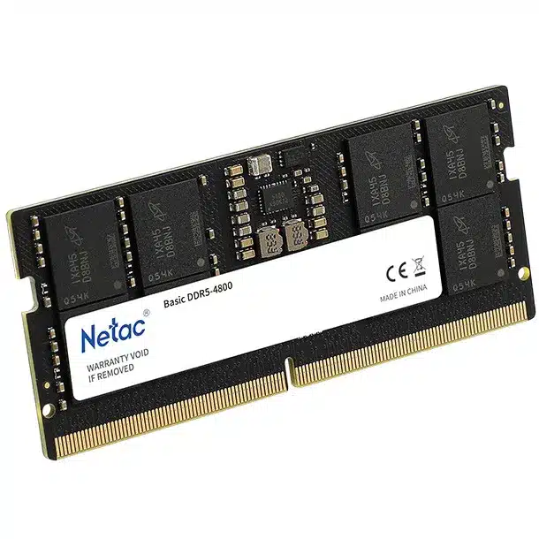 netac-basic-16gb-ddr5-4800mhz-sodimm-memory-ntbsd5p48sp-16-03.webp Netac DDR5 SODIMM 16GB Basic SO DDR5-4800 262-Pin Memory (NTBSD5N48SP-16) - Image 1